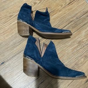 Blue booties